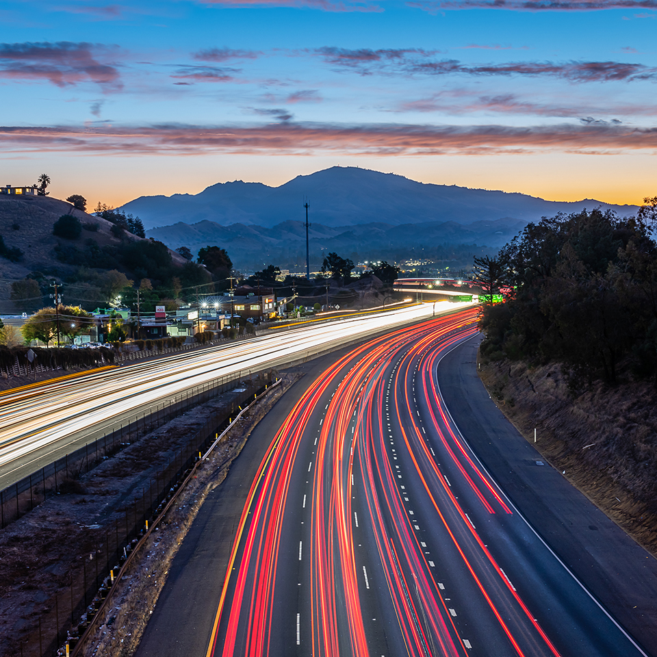 Mount Diablo at dusk