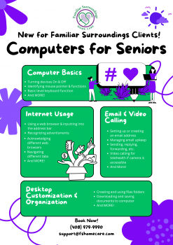 New for Familiar Surroundings Clients! Computers for Seniors